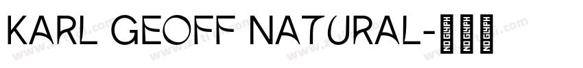 Karl Geoff Natural字体转换